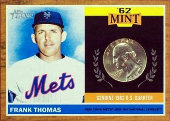 2011 Topps Heritage - 62 Mint Coins #62M-FT Frank Thomas Front
