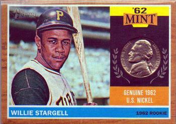 2011 Topps Heritage - 62 Mint Coins #62M-WST Willie Stargell Front