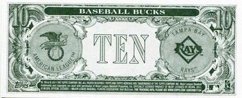 2011 Topps Heritage - Baseball Bucks #NNO Evan Longoria Back
