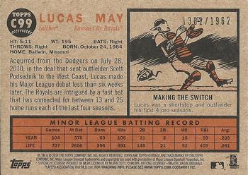 2011 Topps Heritage - Chrome #C99 Lucas May Back