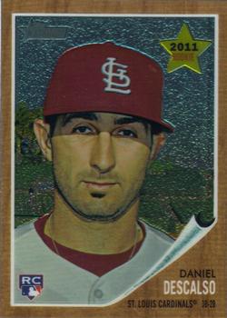 2011 Topps Heritage - Chrome #C68 Daniel Descalso Front