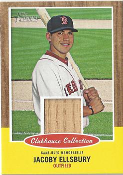 2011 Topps Heritage - Clubhouse Collection Relics #CCR-JE Jacoby Ellsbury Front