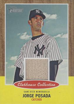 2011 Topps Heritage - Clubhouse Collection Relics #CCR-JP Jorge Posada Front