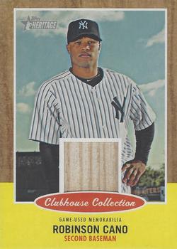 2011 Topps Heritage - Clubhouse Collection Relics #CCR-RC Robinson Cano Front