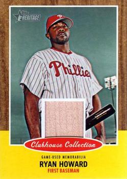 2011 Topps Heritage - Clubhouse Collection Relics #CCR-RH Ryan Howard Front