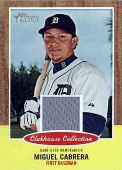 2011 Topps Heritage - Clubhouse Collection Relics #CCR-MC Miguel Cabrera Front