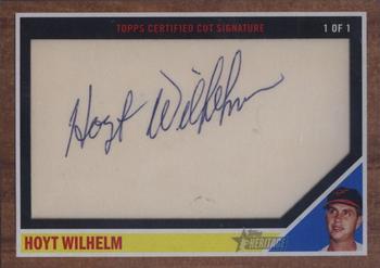 2011 Topps Heritage - Cut Signatures #HW Hoyt Wilhelm Front