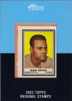 2011 Topps Heritage - Framed 1962 Stamps Buybacks #56 Bob Shaw Front