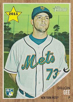 2011 Topps Heritage - Green Tint #181 Dillon Gee Front