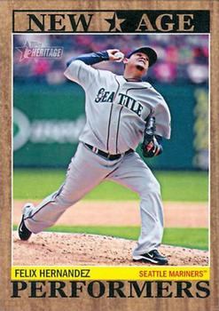 2011 Topps Heritage - New Age Performers #NAP-14 Felix Hernandez Front