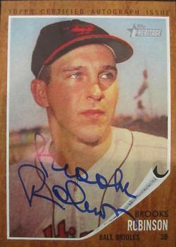 2011 Topps Heritage - Real One Autographs #ROA-BR Brooks Robinson Front