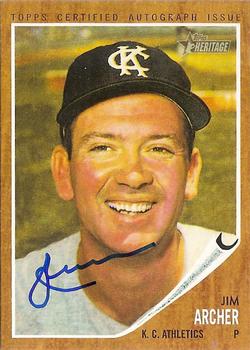 2011 Topps Heritage - Real One Autographs #ROA-JA Jim Archer Front