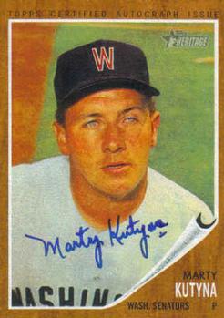 2011 Topps Heritage - Real One Autographs #ROA-MK Marty Kutyna Front