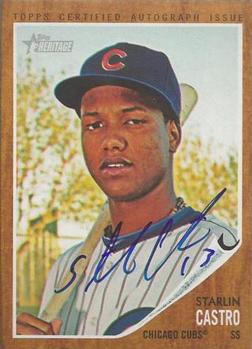 2011 Topps Heritage - Real One Autographs #ROA-SC Starlin Castro Front