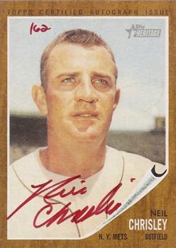 2011 Topps Heritage - Real One Autographs Red Ink #ROA-NC Neil Chrisley Front