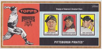2011 Topps Heritage - Triple Stamp Box Topper #NNO Jose Tabata / Andrew McCutchen / Neil Walker Front