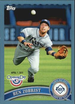 2011 Topps Opening Day - Blue #14 Ben Zobrist Front