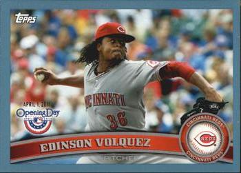 2011 Topps Opening Day - Blue #28 Edinson Volquez Front