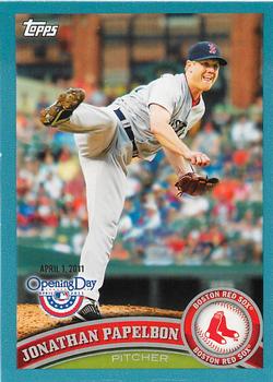 2011 Topps Opening Day - Blue #29 Jonathan Papelbon Front