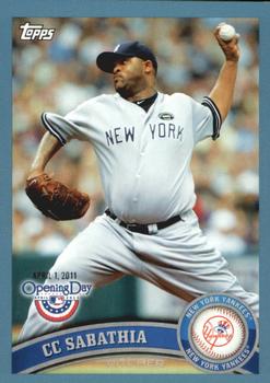 2011 Topps Opening Day - Blue #40 CC Sabathia Front