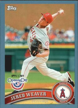 2011 Topps Opening Day - Blue #43 Jered Weaver Front