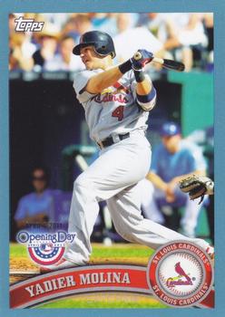 2011 Topps Opening Day - Blue #46 Yadier Molina Front