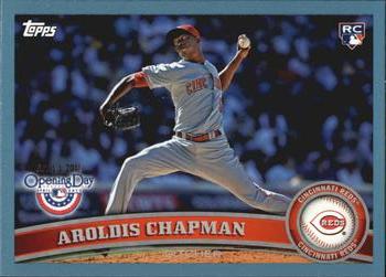 2011 Topps Opening Day - Blue #60 Aroldis Chapman Front