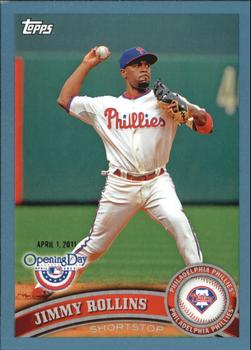2011 Topps Opening Day - Blue #94 Jimmy Rollins Front