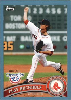 2011 Topps Opening Day - Blue #99 Clay Buchholz Front