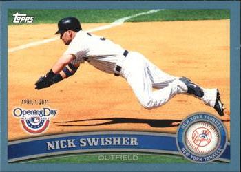 2011 Topps Opening Day - Blue #127 Nick Swisher Front