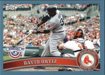 2011 Topps Opening Day - Blue #135 David Ortiz Front