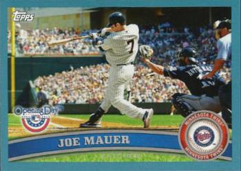 2011 Topps Opening Day - Blue #178 Joe Mauer Front