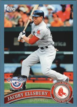 2011 Topps Opening Day - Blue #183 Jacoby Ellsbury Front
