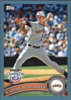 2011 Topps Opening Day - Blue #201 Madison Bumgarner Front