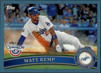 2011 Topps Opening Day - Blue #208 Matt Kemp Front