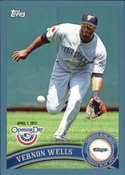 2011 Topps Opening Day - Blue #212 Vernon Wells Front