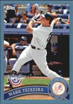 2011 Topps Opening Day - Blue #215 Mark Teixeira Front