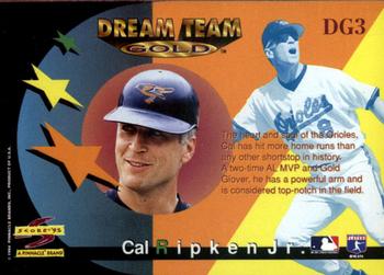 1995 Score - Dream Team Gold #DG3 Cal Ripken Jr. Back