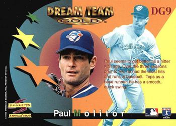 1995 Score - Dream Team Gold #DG9 Paul Molitor Back