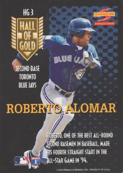 1995 Score - Hall of Gold #HG3 Roberto Alomar Back