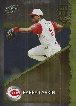 1995 Score - Hall of Gold #HG8 Barry Larkin Front