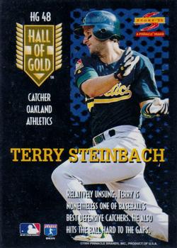 1995 Score - Hall of Gold #HG48 Terry Steinbach Back
