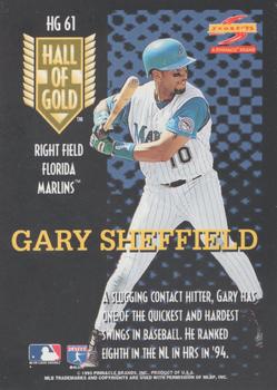 1995 Score - Hall of Gold #HG61 Gary Sheffield Back