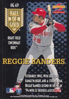1995 Score - Hall of Gold #HG69 Reggie Sanders Back