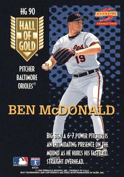 1995 Score - Hall of Gold #HG90 Ben McDonald Back