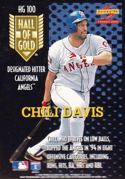 1995 Score - Hall of Gold #HG100 Chili Davis Back