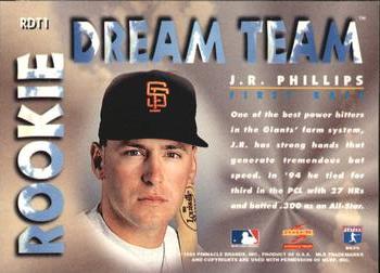 1995 Score - Rookie Dream Team #RDT1 J.R. Phillips Back