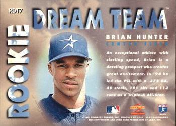 1995 Score - Rookie Dream Team #RDT7 Brian Hunter Back