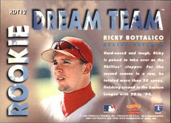 1995 Score - Rookie Dream Team #RDT12 Ricky Bottalico Back