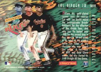 1995 Score - Score Rules #SR18 Cal Ripken Jr. Back